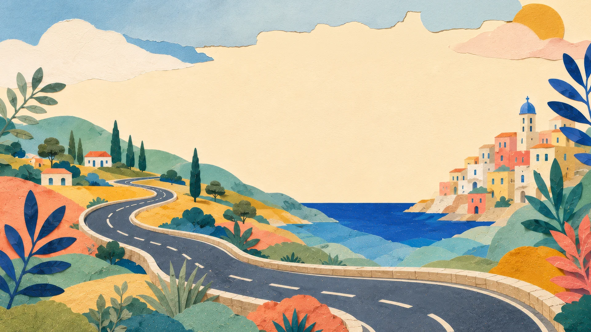A hand-painted lane in the south of France — the world of AuntGo